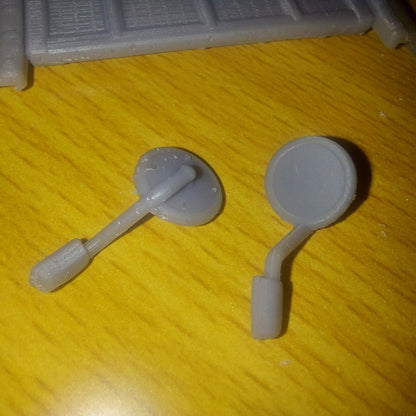 1/24 1/25 3d Printed Hood Side Mirrors For Scale Model Truck Kits