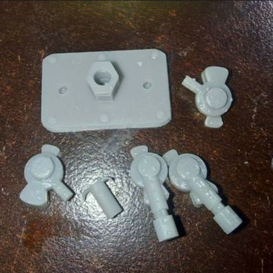 1/16 Scale 3d Printed Resin Trailer Gladhand Set For Scale Model Truck Kits