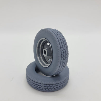 1/24 3d Printed Resin Hard Semi Truck Tire #3 Set Of 10