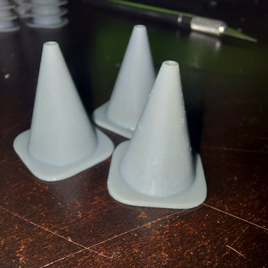 1/16 Scale 3d Printed Traffic Cones Set Of 3